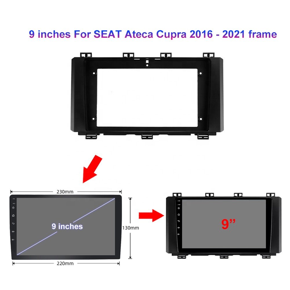 Jmance 9" For Seat Ateca Cupra 2016 - 2021 Car Radio Multimedia Video Dvd Player Dsp Android Auto Carplay Double Din Car Stereo
