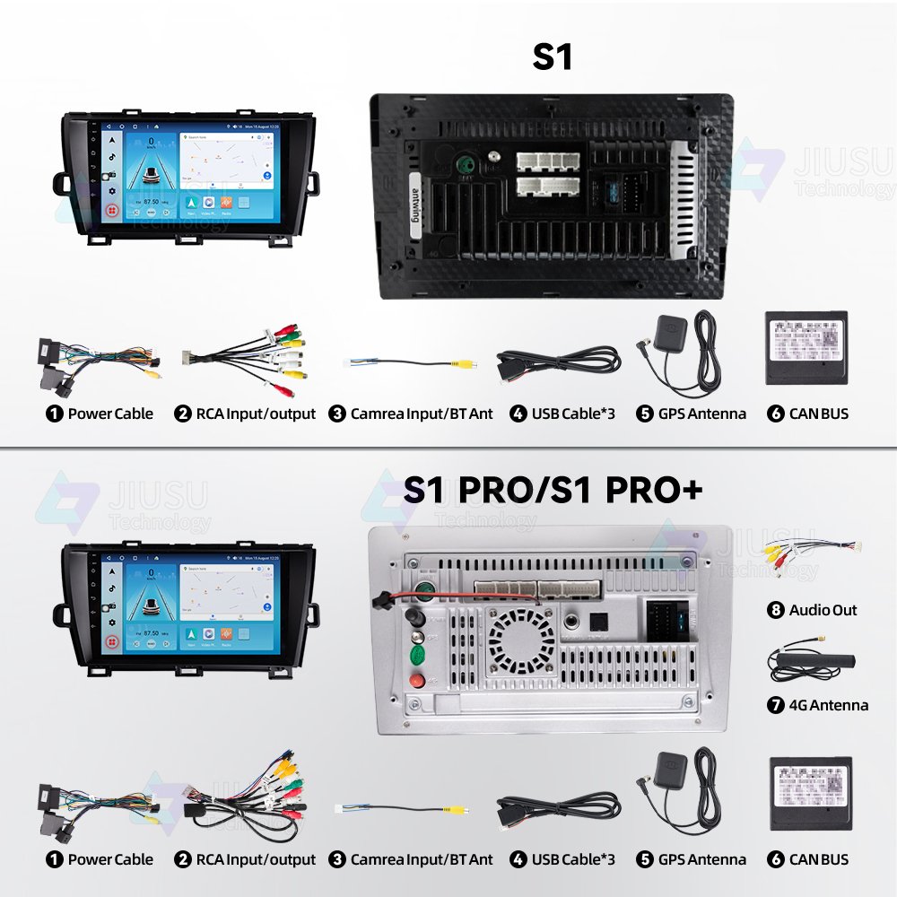 Touch Screen Android 13 Car Radio GPS Navigation DVD Player Stereo Multimedia Audio System for Toyota Prius 30 Series 2009-2012