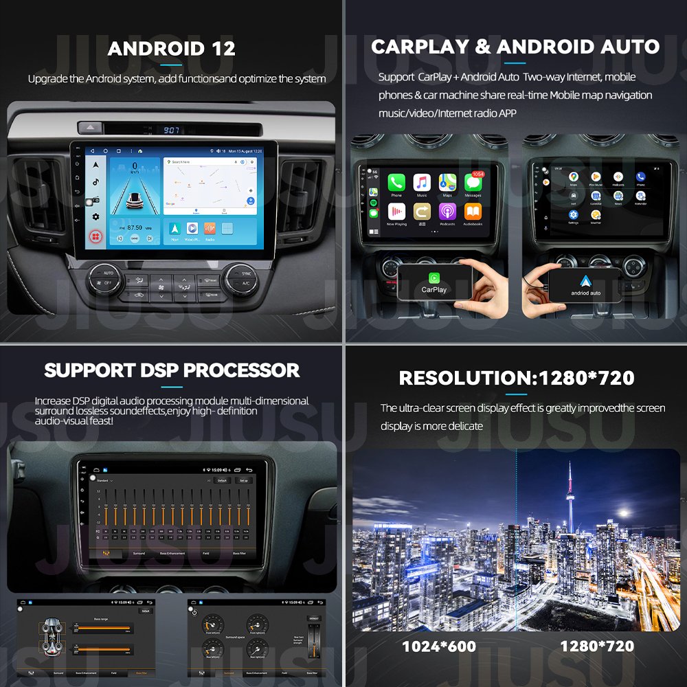 Touch Screen Android 13 Car Radio GPS Navigation DVD Player Stereo Multimedia Audio System for Toyota Prius 30 Series 2009-2012