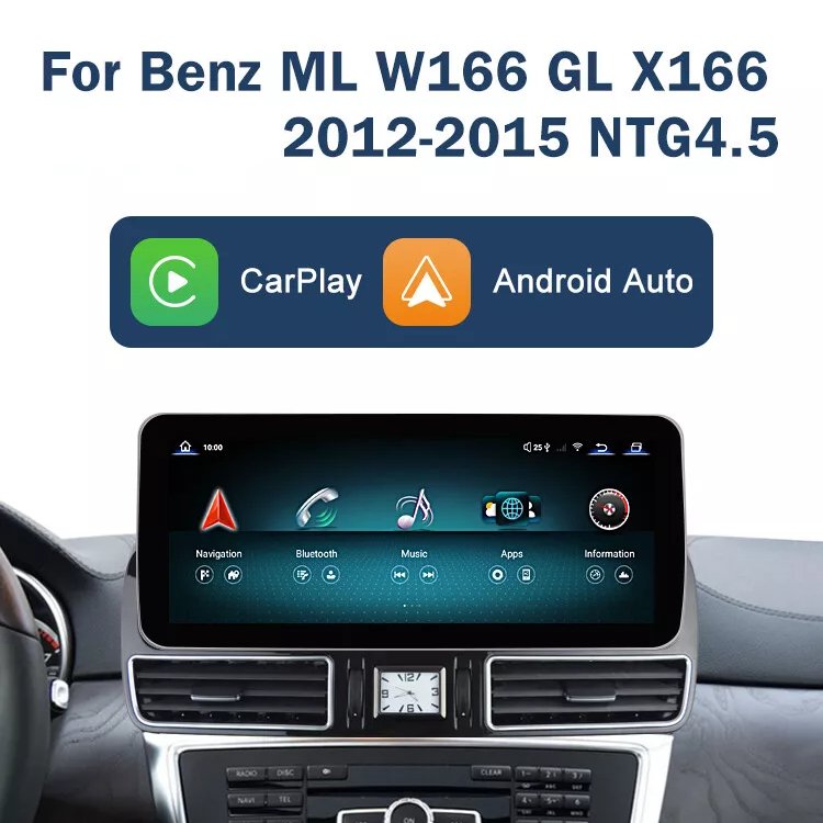 12.3" 4g+64g android car radio multimedia video stereo gps navigation for Mercedes Benz GL ML350 450 W166 X166 2013-2015 NTG4.5