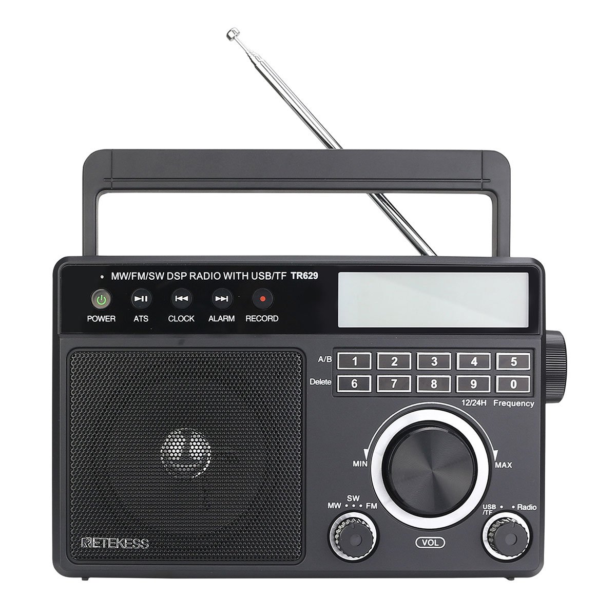 FM MW AM DSP 3 BAND RADIO for the aged RETEKESS TR629