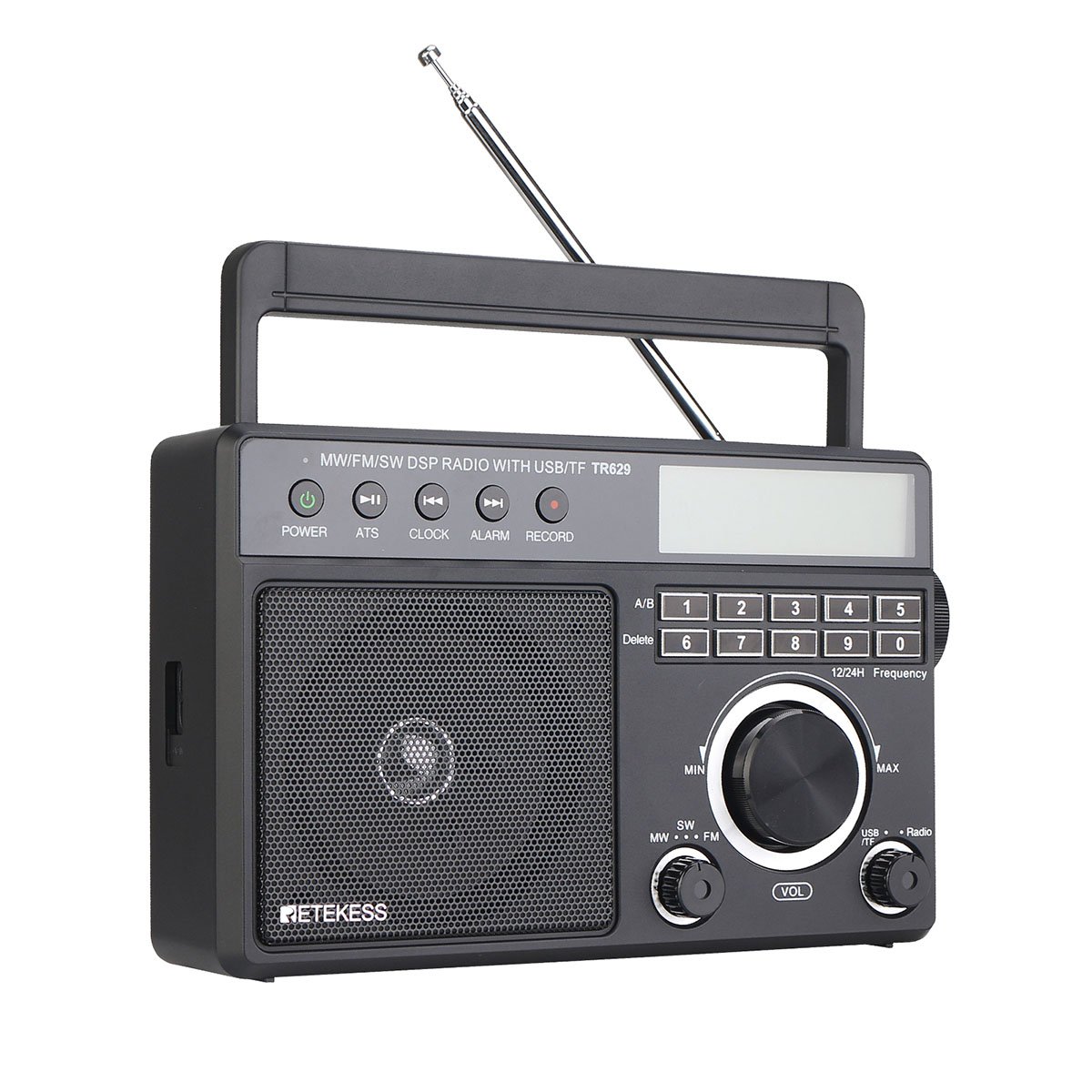 FM MW AM DSP 3 BAND RADIO for the aged RETEKESS TR629