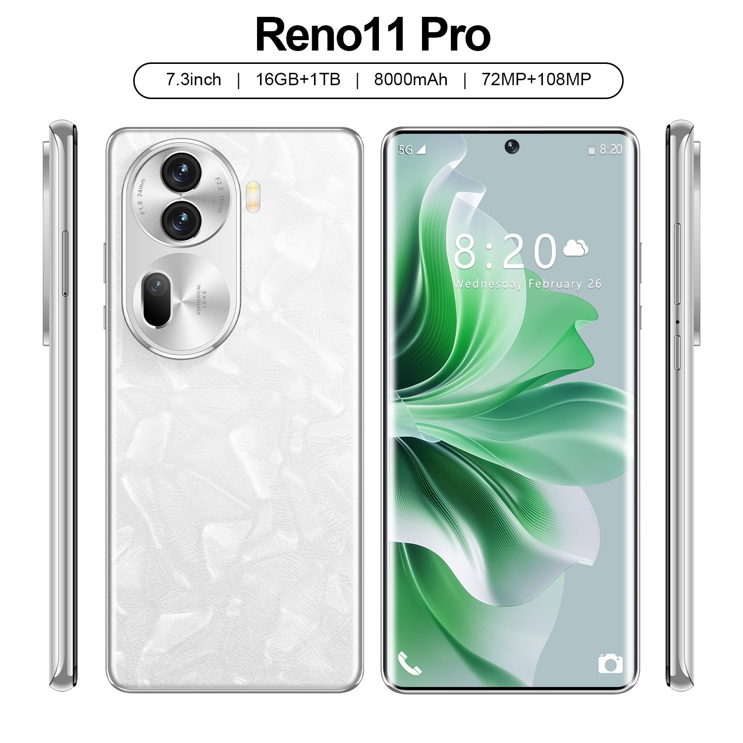 new factory sale16gb+512gb mobile phones 4g 5g oppo reno 11 pro music mobile S22U