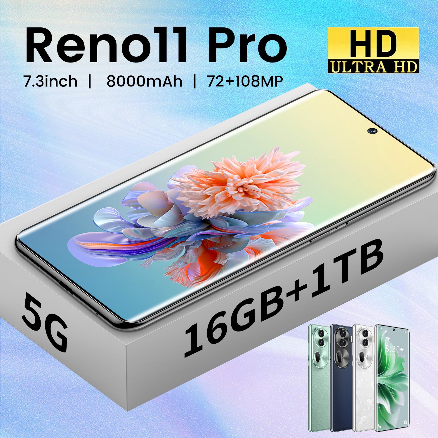 new factory sale16gb+512gb mobile phones 4g 5g oppo reno 11 pro music mobile S22U