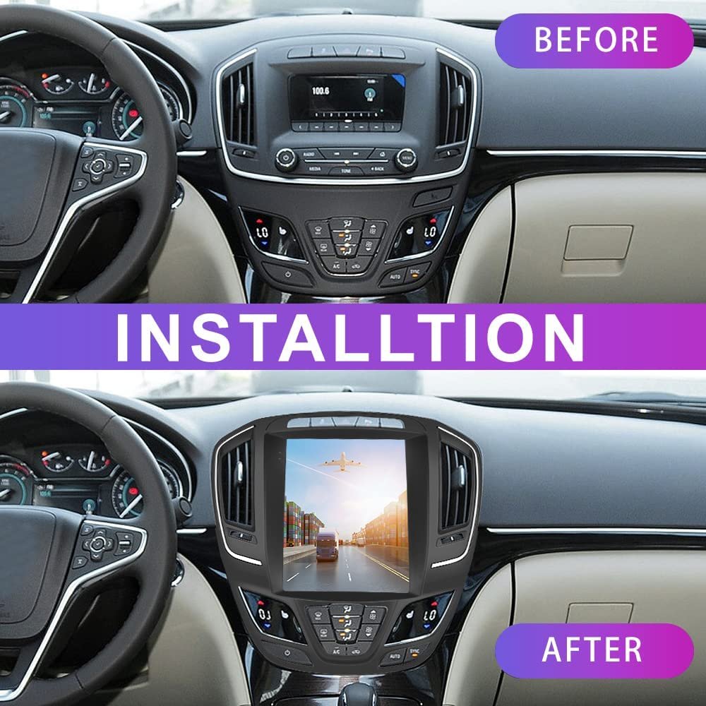 Podofo 9.7" Android Car Stereo Car Radio For Buick Regal 2014/Opel Insignia 2014-2016 With Carplay Android Auto GPS HIFI RDS