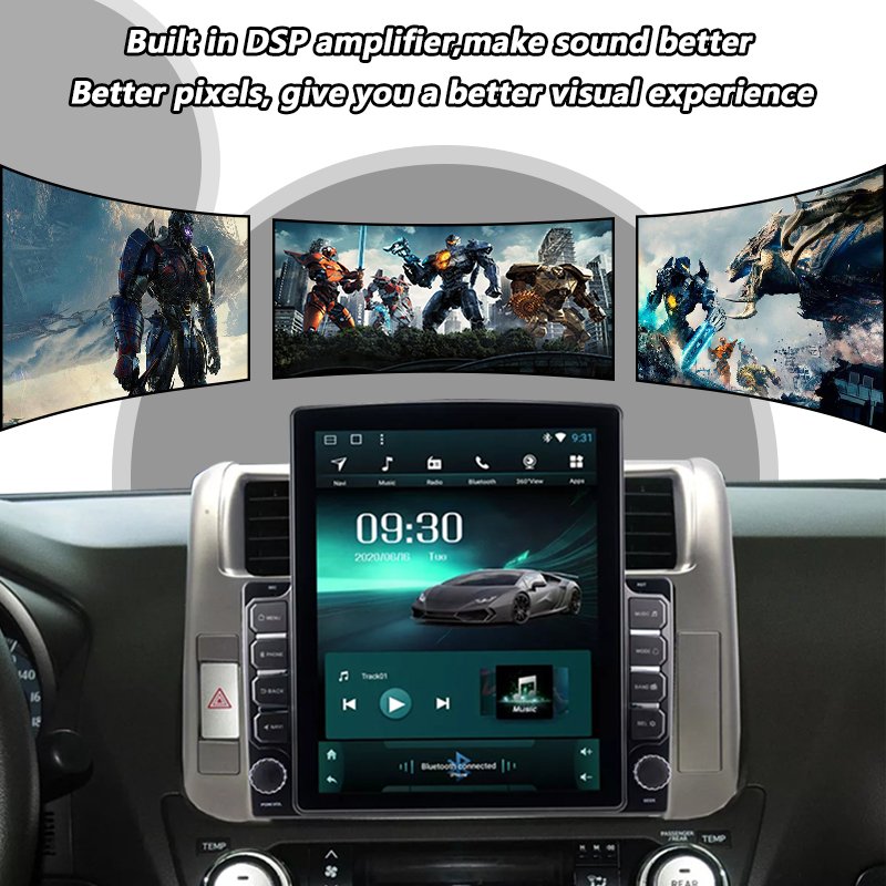 KiriNavi Android 10 Car Radio For Toyota Land Cruiser Prado 150 dvd player stereos Car video Navigation audio GPS DSP BT WIFI 4G
