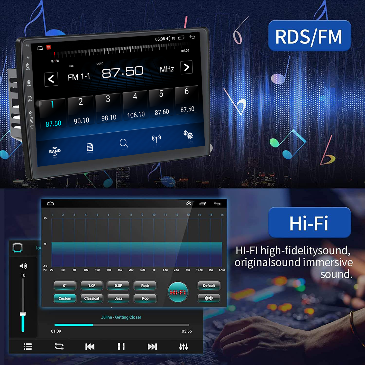 Car Radio for Mazda 6 GPS Navigation Stereo Audio Video Accessories Android12 Wifi Carplay DSP 2 din CD DVD Player