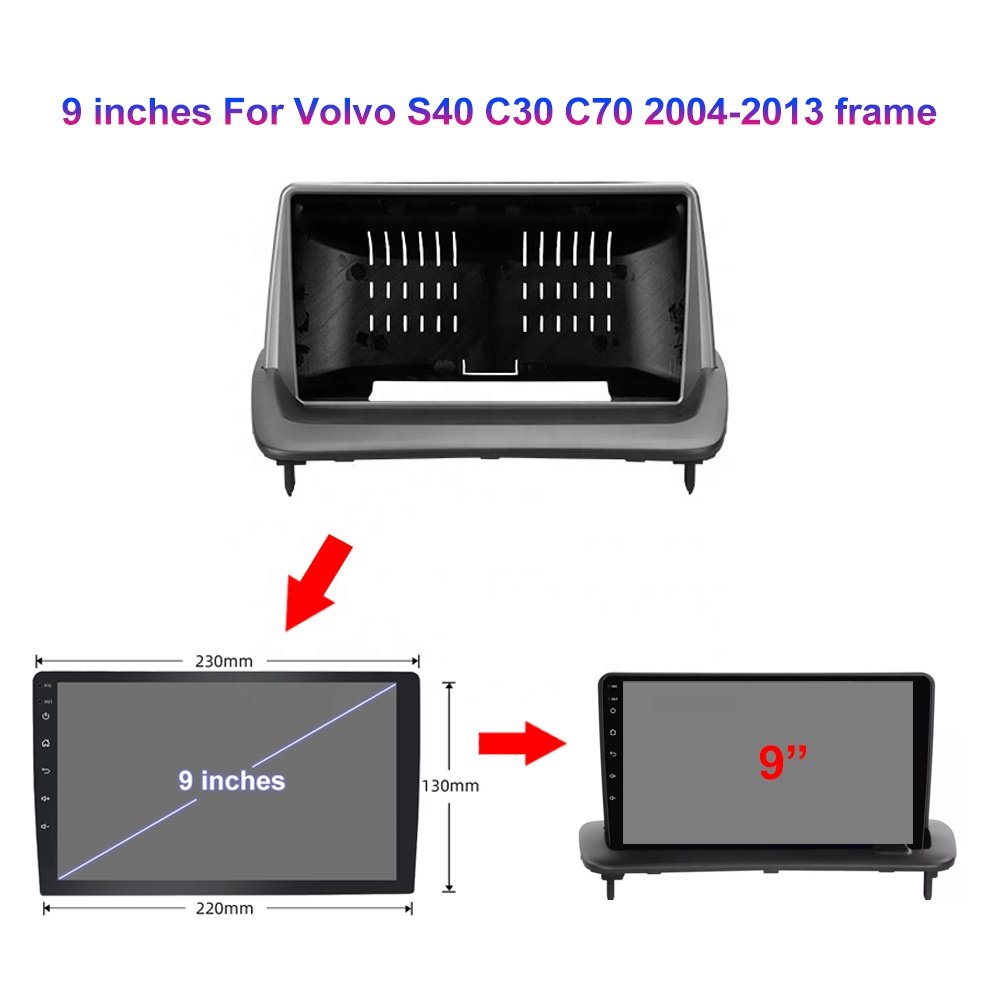 Jmance 9Inch For Volvo S40 C30 C70 2004-2013 Frame Carplay Android Auto Car Multimedia Video System Car Radio Player