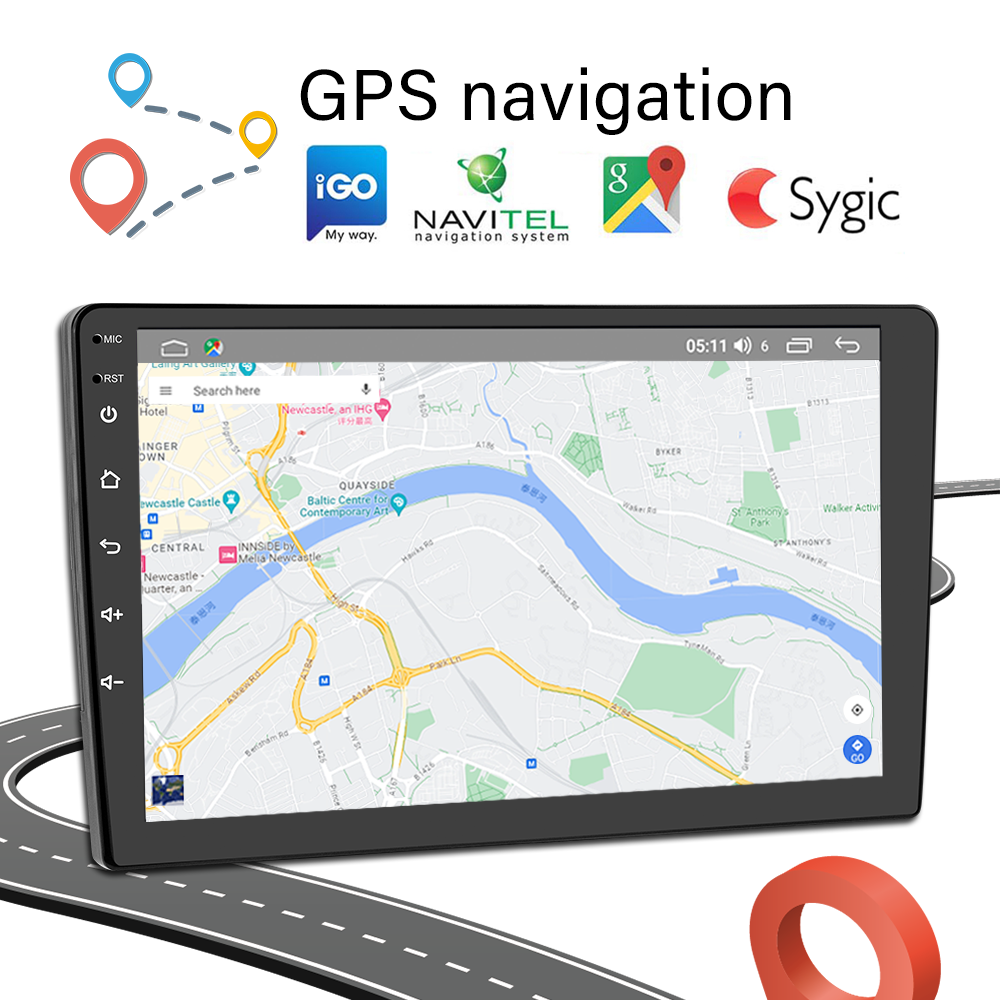 7 9 10 Inch LCD Screen Android with Reverse Camera and GPS 2Din Portable Car DVD Player