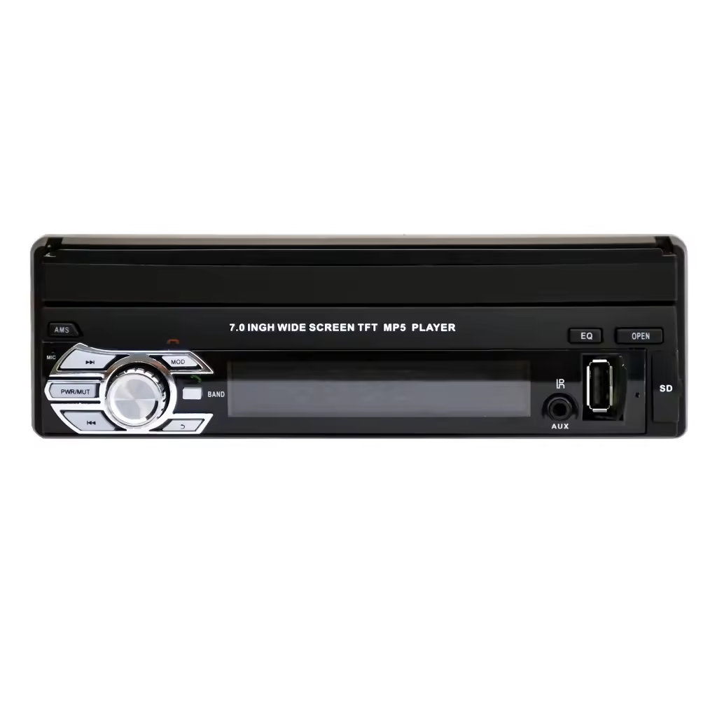 Car Mp5 Player Radio 1 Din 7'' Universal Foldable Detachable Touch Screen Bt Fm Car Android Video Player