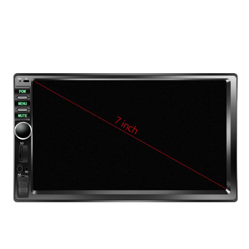 2 Din Car Radio MP5 Player 7 inch Touch Screen BT Phone Stereo Radio with BT/FM/MP3/MP4/Audio/Video/USB