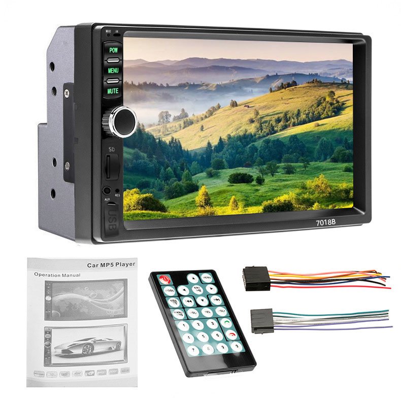 2 Din Car Radio MP5 Player 7 inch Touch Screen BT Phone Stereo Radio with BT/FM/MP3/MP4/Audio/Video/USB