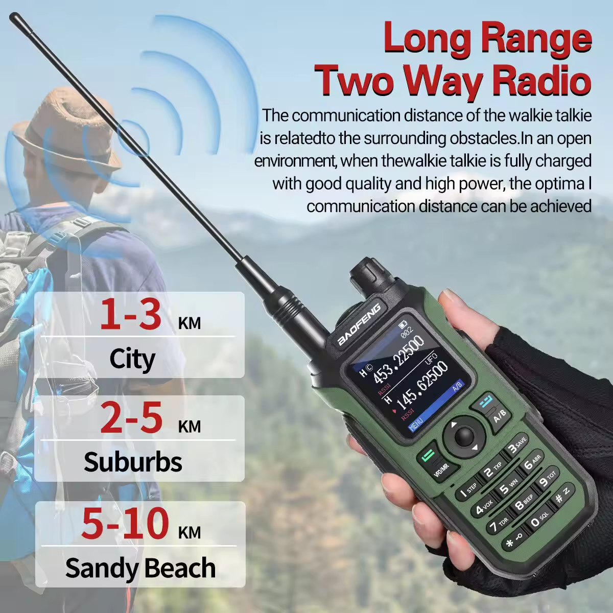 Wholesale Baofeng UV-21 V2 Wireless Frequency Tri Band Powerful Waterproof Long Range UV-21 Type-C Two Way Radio Baofeng UV-21
