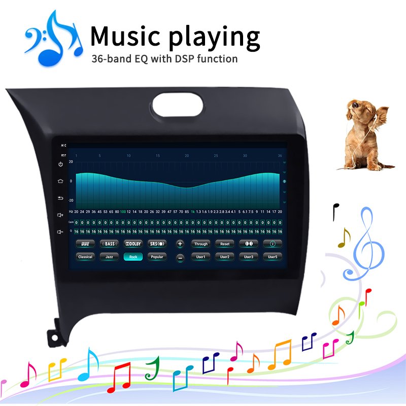 9 Inch Touch Screen Gps Navigation Android 10 Car Stereo Player for Kia K3
