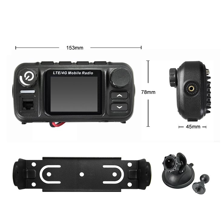 Ecome 2G/3G/4G PoC radio mobile in-vehicle two-way radios 50 watts vhf mobile radio ET-A770