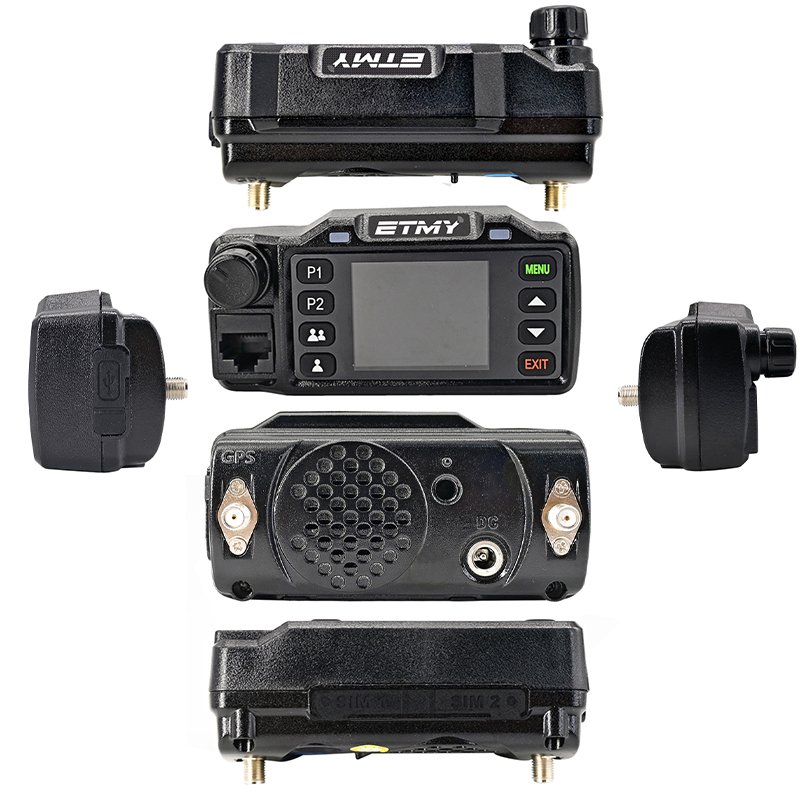 Etmy ET-A720 car radio encrypted two way radios 4g poc walkie talkie long rangePOC LTE 4G Vehicle Mounted Mobile Car Radio