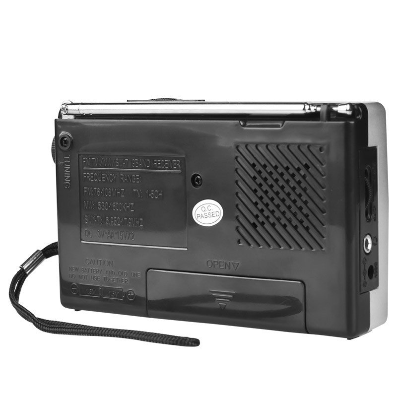 Vofull PowerBear AM FM Battery Operated Portable Pocket Radio Transistor Home Two Way Radios Player