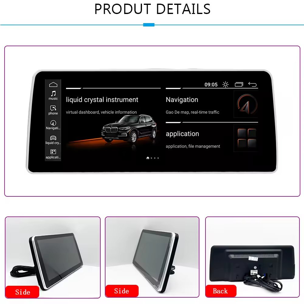 12.3" Android 13 8+128gb Car Multimedia Player With Carplay Auto Radio Stereo Gps Navigation For Bmw 7 Series F01 F02 F03 F04