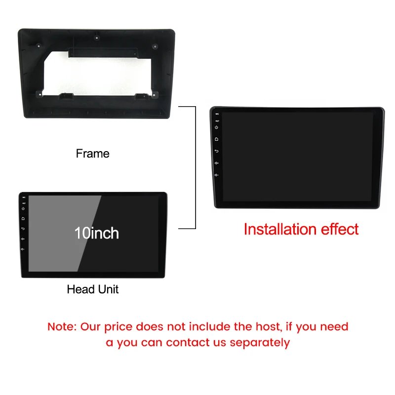 10" 2 Din 2+32G Car Radio Fascia Frame Adapter Canbus Box Decoder Android Audio Dash Panel Kit For Citroen C5 2009 With Cable