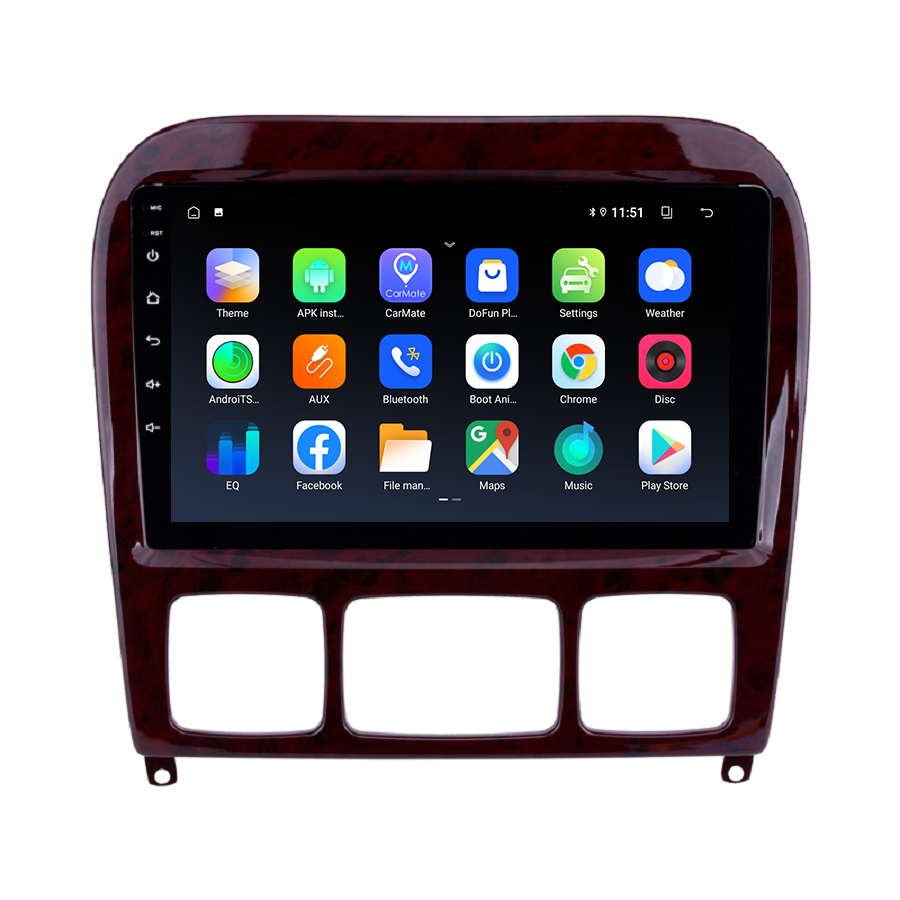 Android 10.0 9 Inch Car Radio Car Player with GPS For Mercedes Benz S Class W220 S280 S320 S350 S400 S430 S500 S600 1998-2005