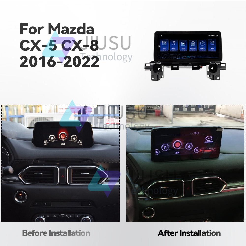 10.25'' Touch Screen Android 12 Car Radio GPS Navigation DVD Player Stereo Multimedia Audio System for Mazda CX-5 CX-8 2017-2024