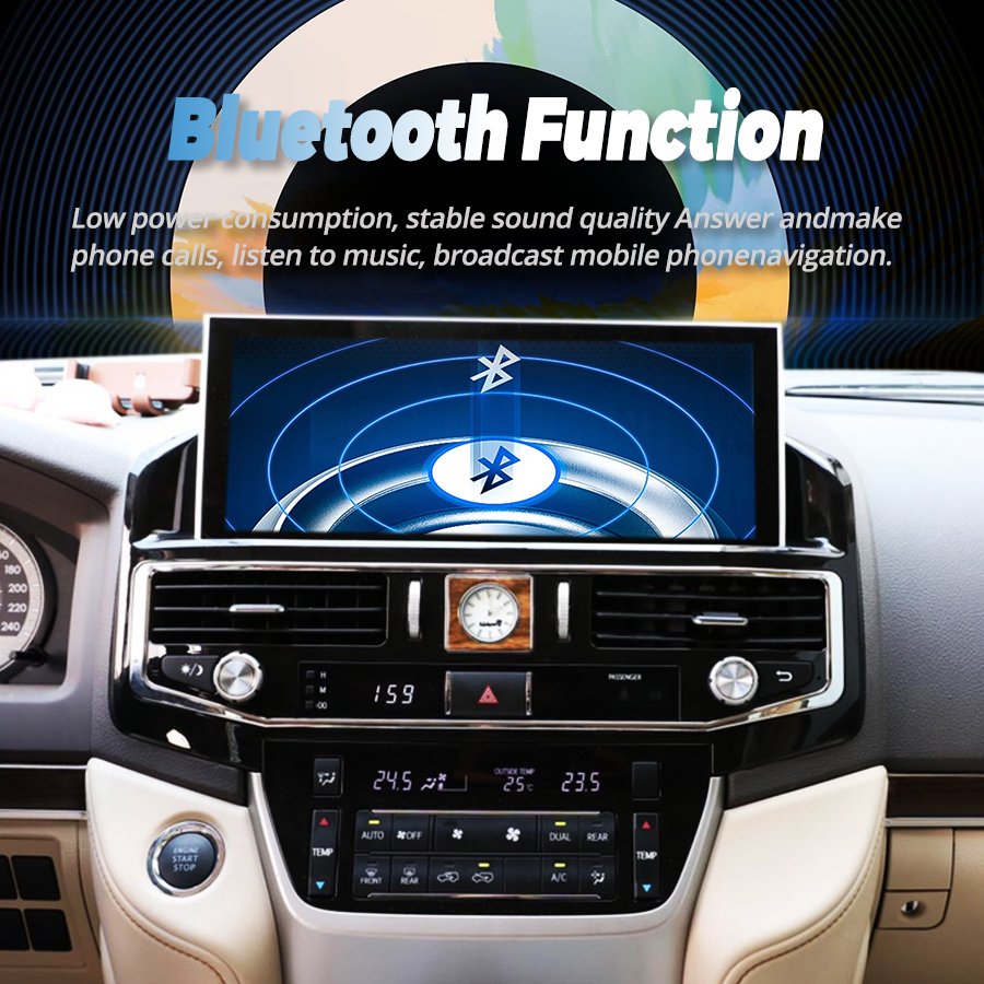 Android 12.3inch Touch Screen Car Radio for TOYOTA LAND CRUISER LC200 LC300 2008-2021 Multimedia Video Player GPS OLED Dashboard