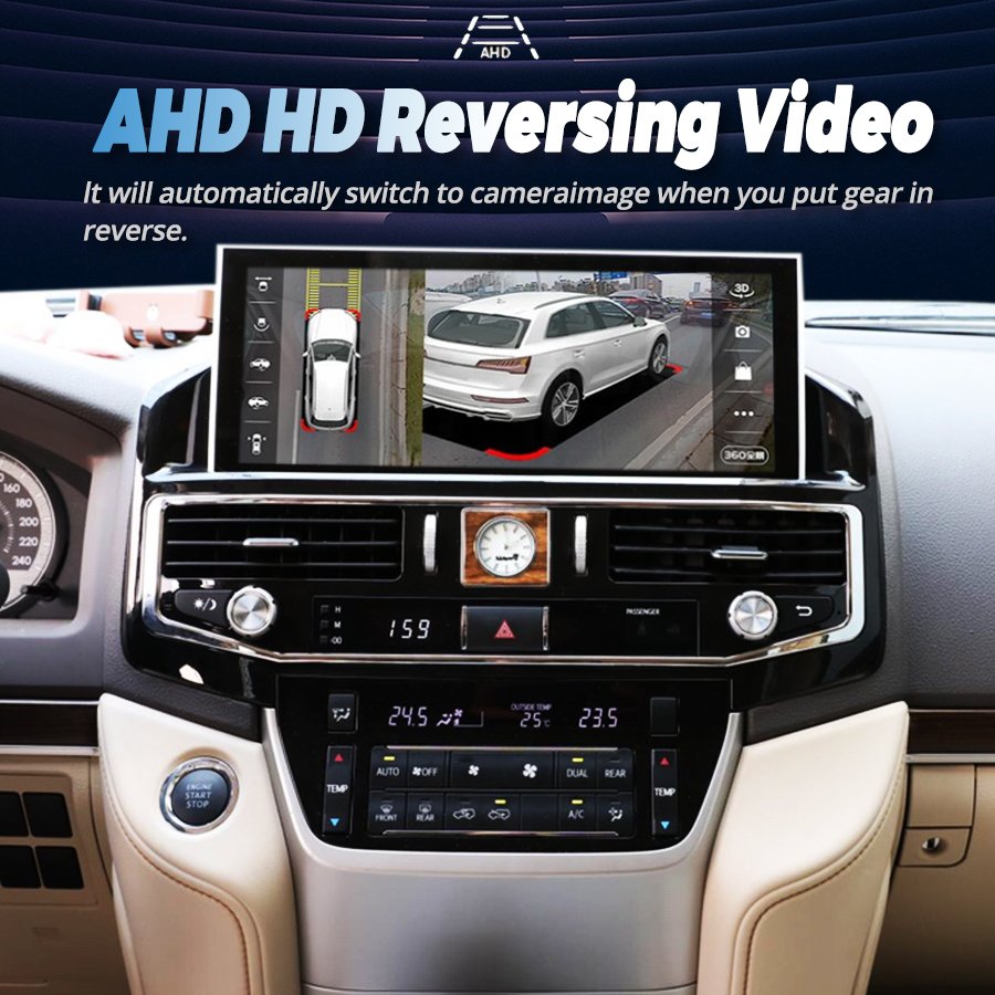 Android 12.3inch Touch Screen Car Radio for TOYOTA LAND CRUISER LC200 LC300 2008-2021 Multimedia Video Player GPS OLED Dashboard