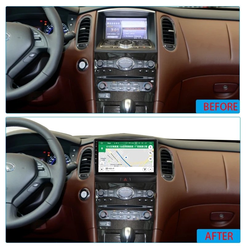2 DIN Android 13 Radio For Infiniti EX25 QX50 2015 Car Multimedia Carplay Stereo GPS Navigation Head Unit Video Player