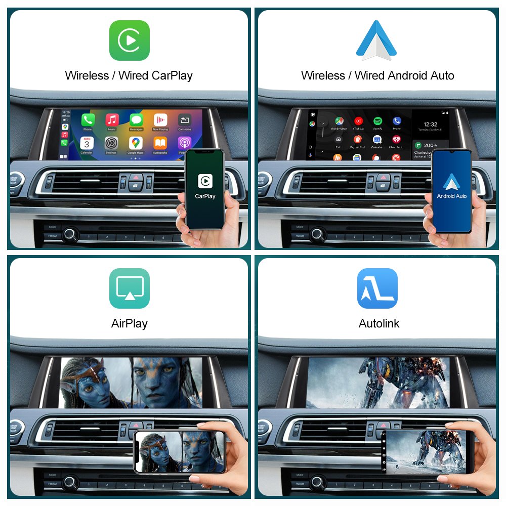 Road Top 12.3'' Wireless CarPlay Android Auto Car Multimedia Radio Linux Touchscreen For BMW 7 Series 2012-2015 F01/F02/F03 NBT
