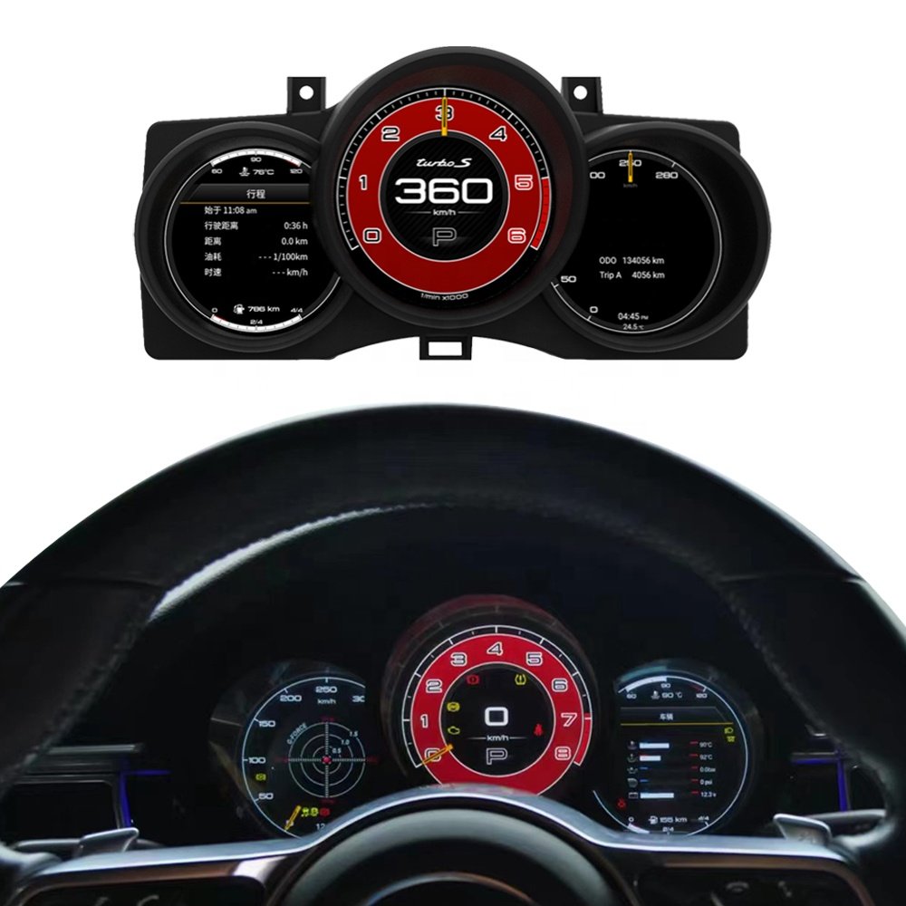 12.3" LCD Digital Cluster for Porsche Macan 2010 - 2015 Digital Instrument Virtual Cockpit Linux System