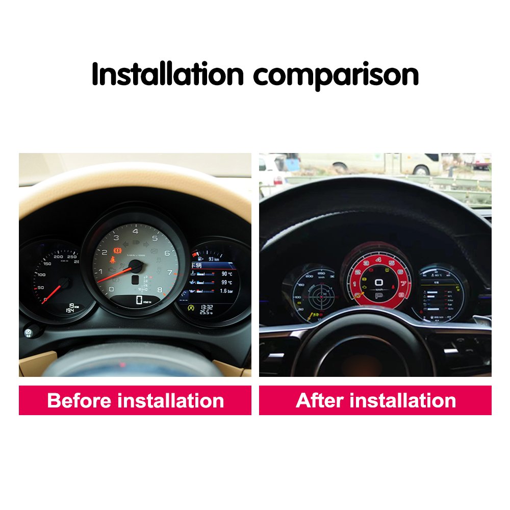 12.3" LCD Digital Cluster for Porsche Macan 2010 - 2015 Digital Instrument Virtual Cockpit Linux System