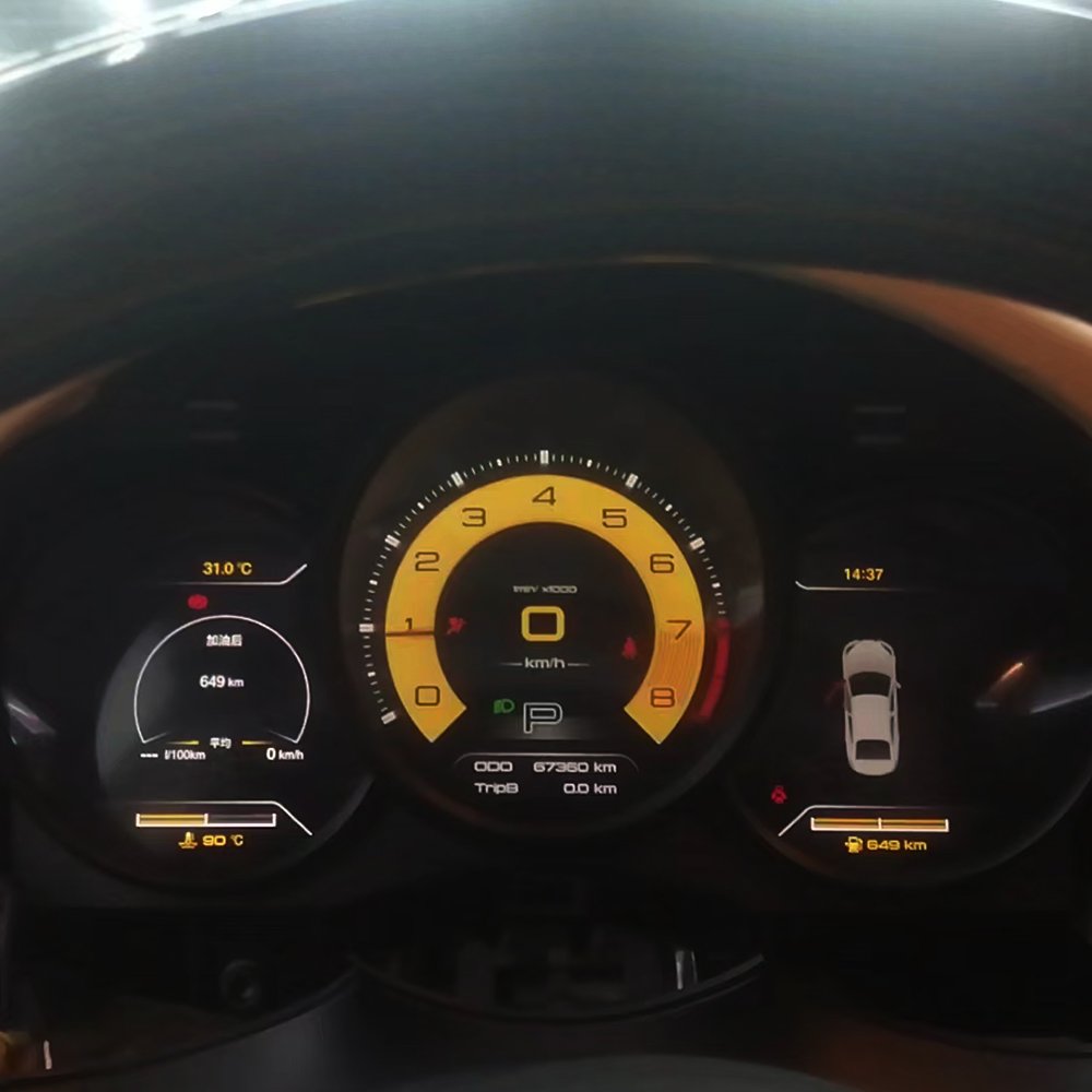 12.3" LCD Digital Cluster for Porsche Macan 2010 - 2015 Digital Instrument Virtual Cockpit Linux System