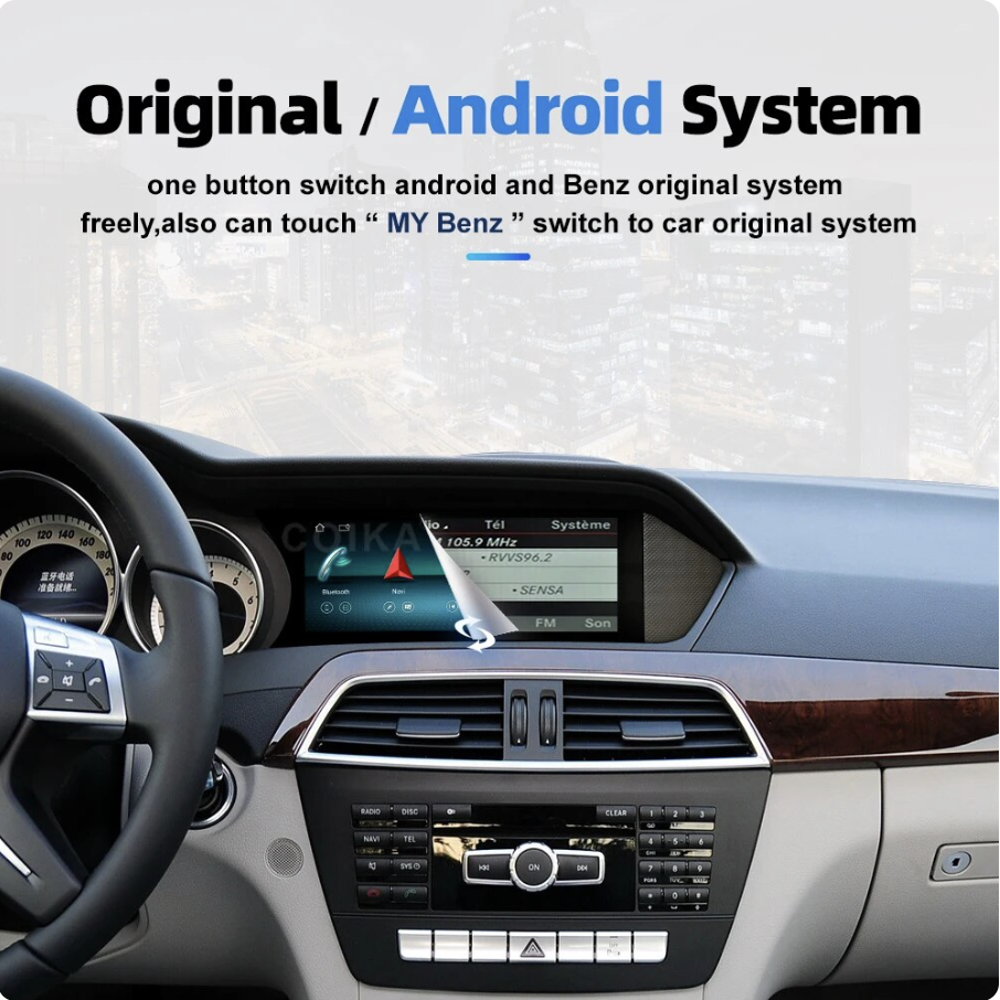 8.8" Original car style car multimedia player android13 for mercedes benz c class W204 2011-2014 NTG4.5 with wireless CarPlay
