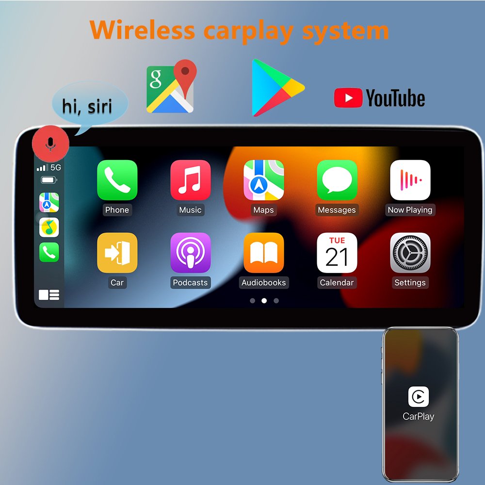 Factory price Android 14 suitable for Mercedes Benz GLK X204 car radio, navigation screen, multimedia video player car Bluetooth
