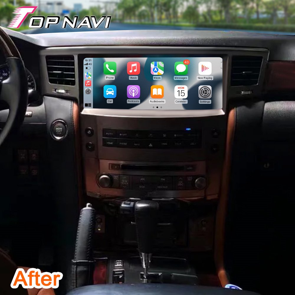 For LEXUS LX570 2008 - 2015 Double 2 Din Quad Octa-Core Headunit Device Android Radio Car Subwoofer Carplay GPS Steering Wheel