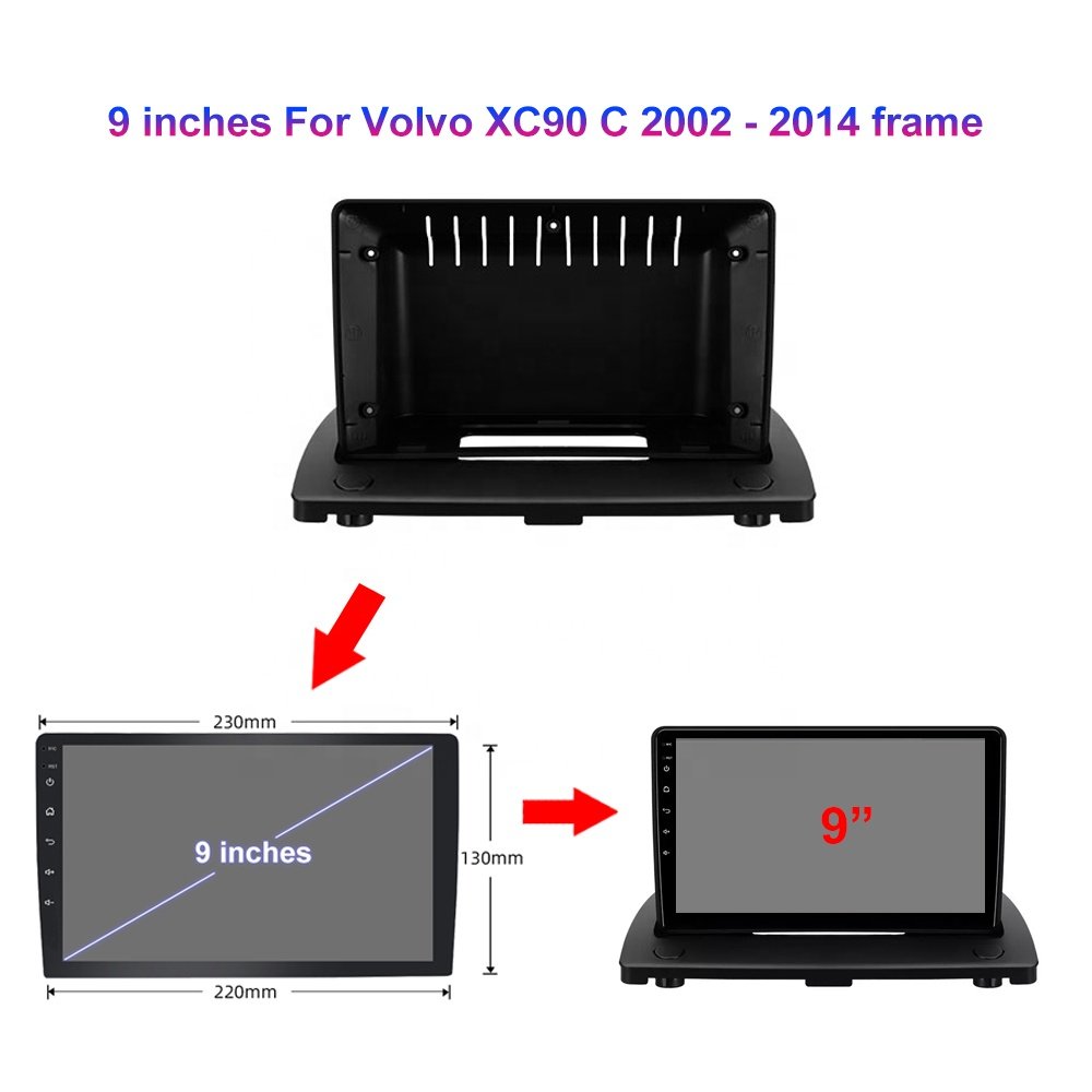 Jmance 9 Inch 2 Din For Volvo Xc90 C 2002 - 2014 Frame Android Auto Carplay Multimedia Radio Video Car Dvd Player
