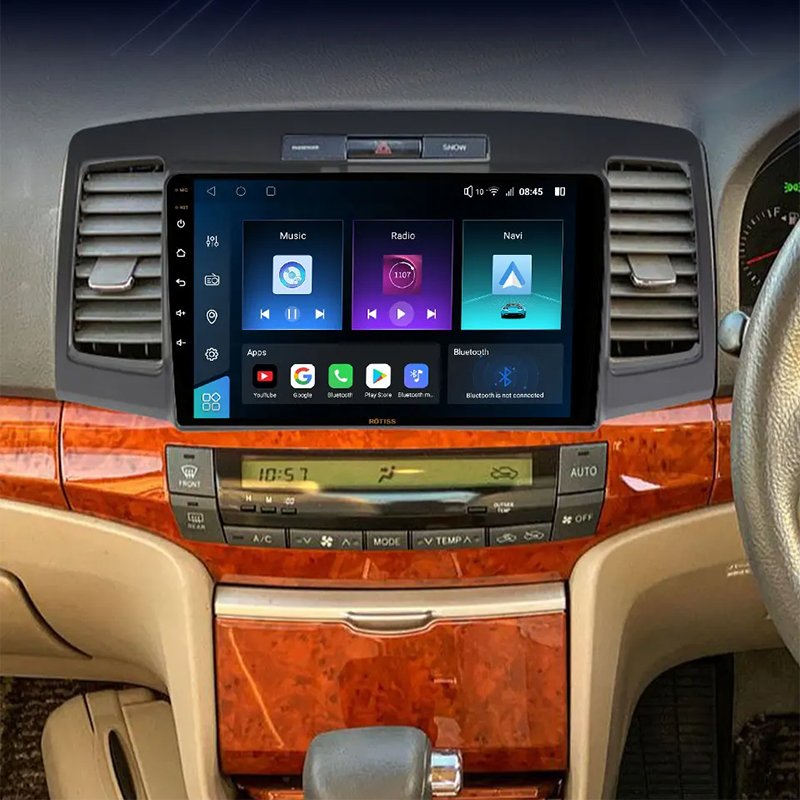Rotiss 8Core Android Car Radio GPS For 2002 Toyota Allion 9" Car frame Power cable canbus LHD Auto CarPlay touch screen