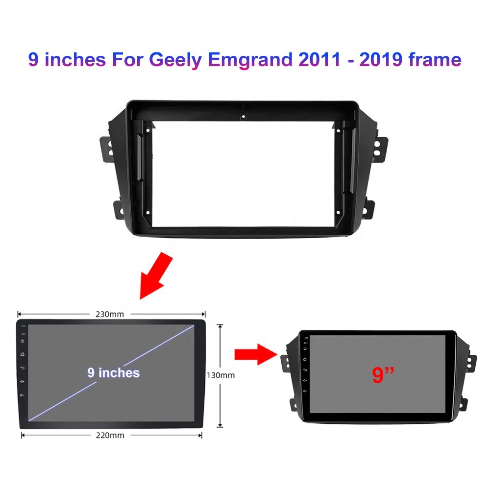 Jmance 9 inch For Geely Emgrand 2011 - 2019 Frame 4G Android Auto Carplay Double Din Car Radio DVD Player Accessories