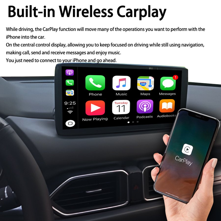 1920*720 Car Android 13 Screen Multimedia Video Player For Mazda CX5 cx-5 2017 2018 2019 CarPlay GPS Navigation Radio Autoradio