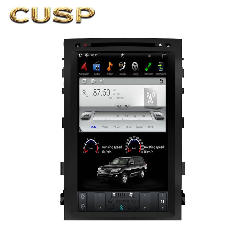 17'' Car Screen Android GPS Navigation Radio with HD Screen Carplay Video Player for TOYOTA LAND CRUISER LC200 2008-2015