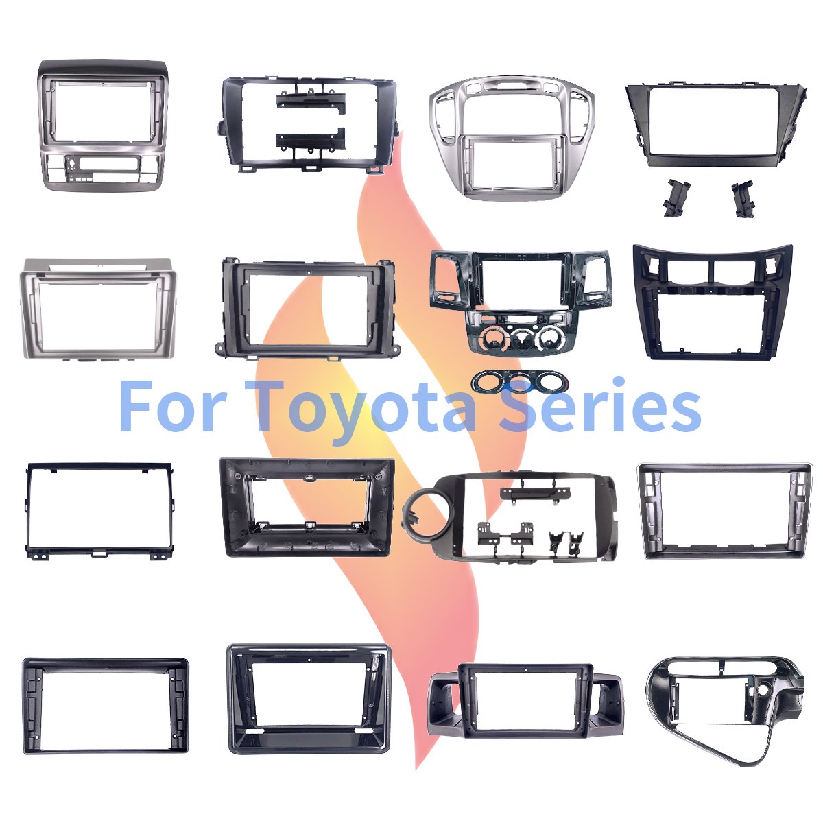 For Toyota Rav4 9 Inch Radio Navigation GPS Fascia DVD Player Frame Kit For 2006-2010 Toyota Rav4 Dash Kit
