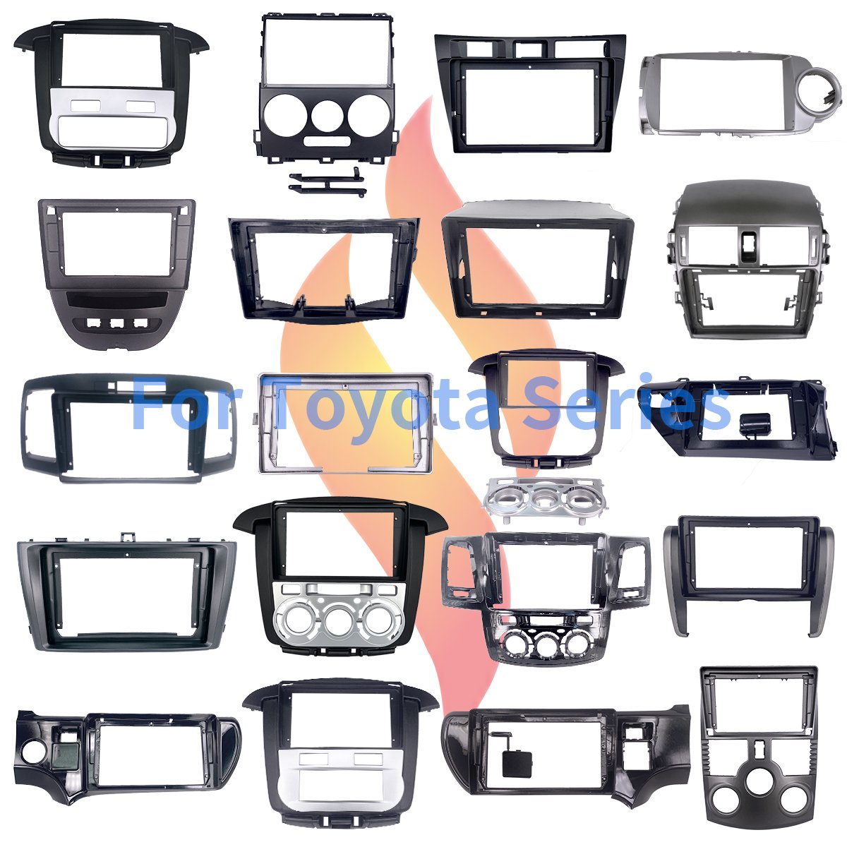 For Toyota Rav4 9 Inch Radio Navigation GPS Fascia DVD Player Frame Kit For 2006-2010 Toyota Rav4 Dash Kit