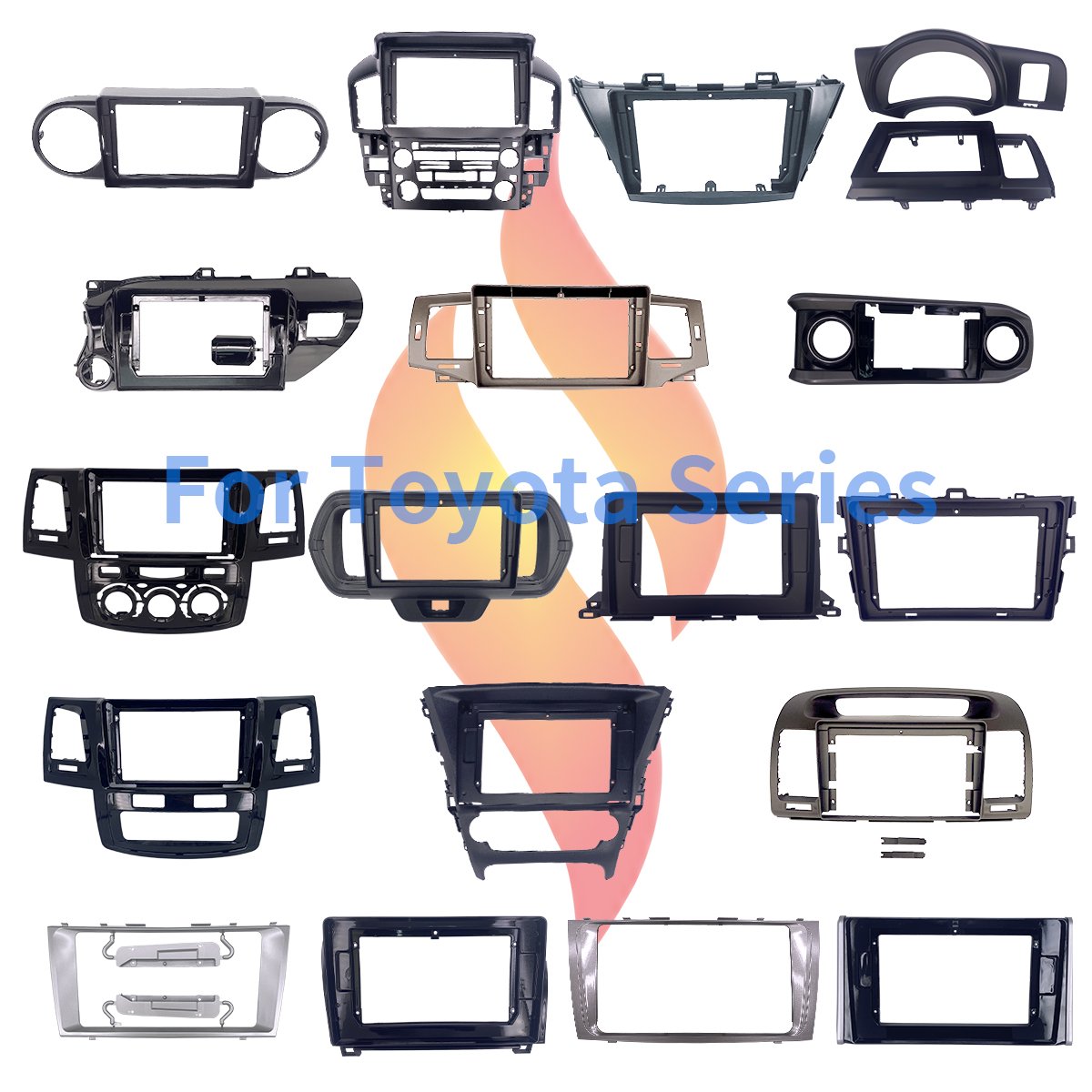 For Toyota Rav4 9 Inch Radio Navigation GPS Fascia DVD Player Frame Kit For 2006-2010 Toyota Rav4 Dash Kit