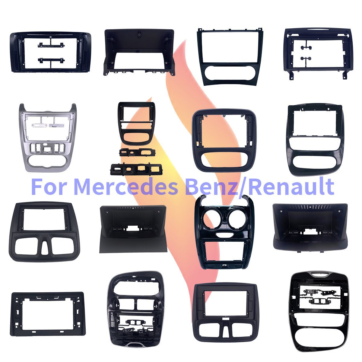 For Toyota Rav4 9 Inch Radio Navigation GPS Fascia DVD Player Frame Kit For 2006-2010 Toyota Rav4 Dash Kit
