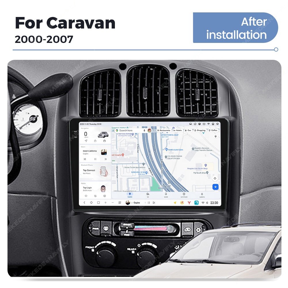 Mekede DUDU7 auto electronics Android Screen Multimedia dsp fm support dudu dab dvr dvd bt map for Dodge Caravan 2000-2007