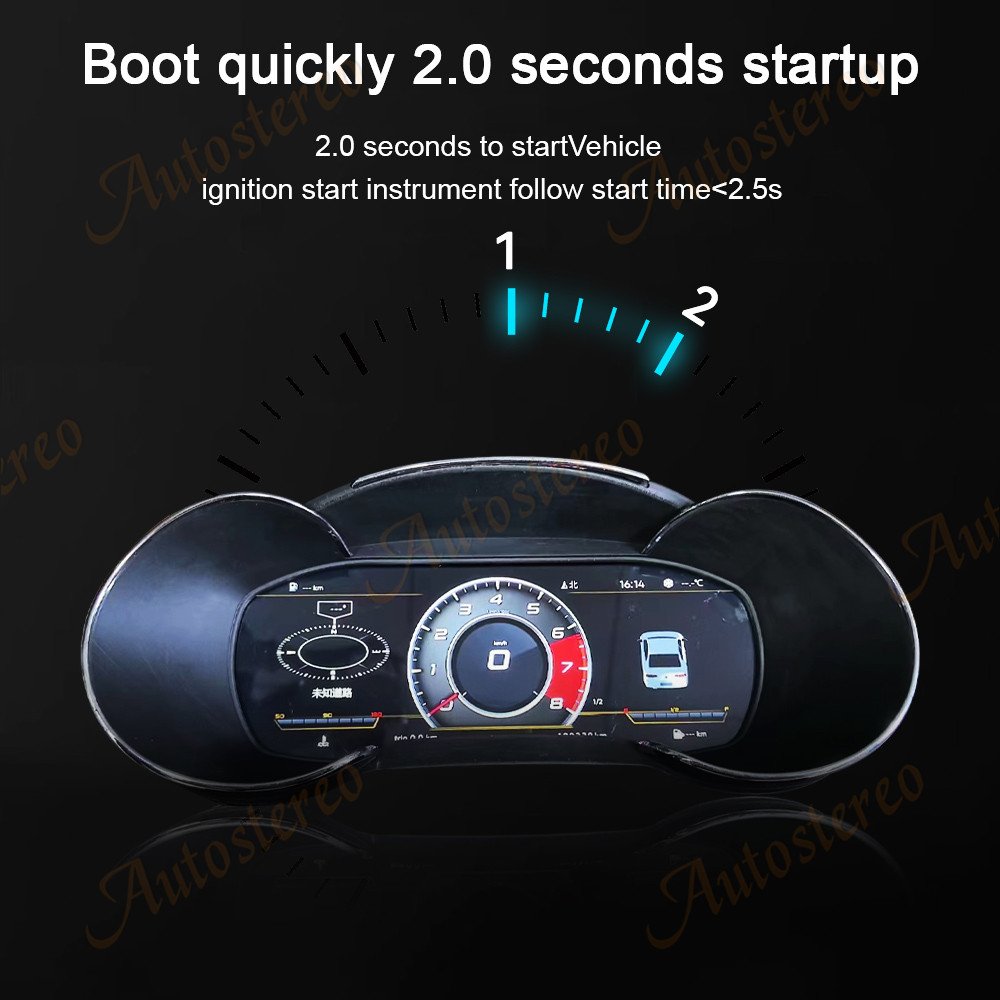 Car Digital Cluster For Audi A3 2014-2020 Virtual Cockpit Dashboard HeadUnit Entertainment Instrument Speed Meter Screen