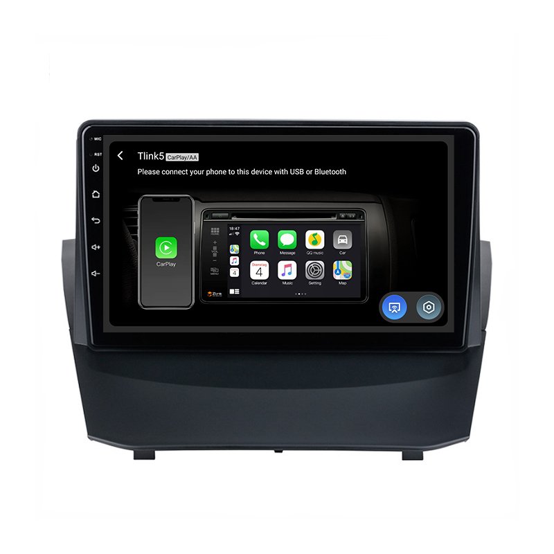 Android 10.0 Car GPS Navigation WIFI BT GPS FM Car Screen for Ford Fiesta 2009-2013 Car multimedia Head Unit