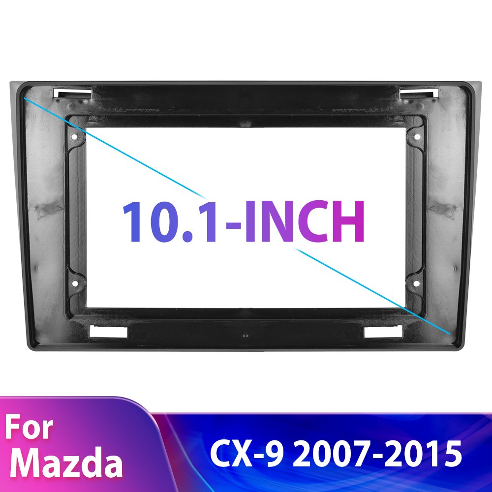 Podofo 10.1'' Android 2din car radio Plastic Frame For Mazda CX-9 2007-2015 Audio Dashboard Panel Center Console Holder
