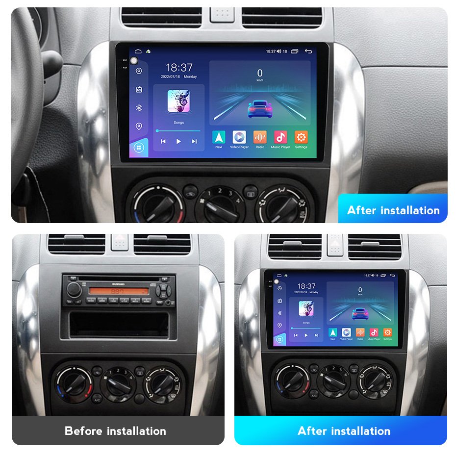 MEKEDE M6 Android 12 8core 8+256GB 2K DSP 2din GPS WIFI Car Radio stereo for Suzuki SX4 2006-2014