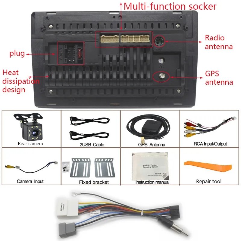 Android Radio Carplay For NISSAN Patrol 1997-2005 Car Multimedia Carplay 2 DIN Stereo Car GPS Navigation Head Unit Video Player